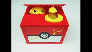 Tirelire Haobuy Tirelire en Pokémon Pikachu, banque de pièces de monnaie,  tirelire mignonne pour enfant, cadeau d'anniversaire avec guide vocal