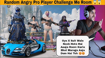 Random Angry 😡 Pro Player Call Me Noob Challenge For 1v1 TDM Room Bgmi Noob Prank Video