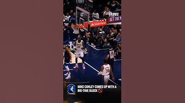 Mike Conley Comes Up with a Big Time Block! 🚫🔥