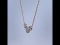 Ankekette Anhänger Silber 925 vergolddet Lab Grown Diamanten 0.20ct