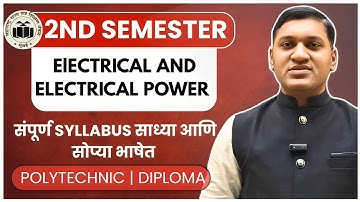 2nd Sem |Syllabus | Electrical | Electrical Power |Poly |MSBTE | K Scheme | @devidasdanekar1965