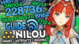 NILOU gros COUP DE COEUR ! Guide Artéfacts, Teams & Armes (Support & DPS) ! | Genshin Impact