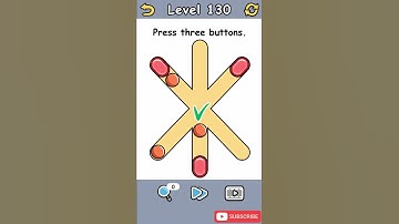 Brain Crack Level 130 Press three buttons Walkthrough
