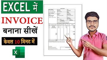 GST  Invoice in Microsoft Excel Hindi | Create Invoice in Excel | MS Excel