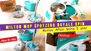 Spotzero by Milton Royale Steel Wringer Spin Mop | Review after using 1 year | Detachable Steel spin