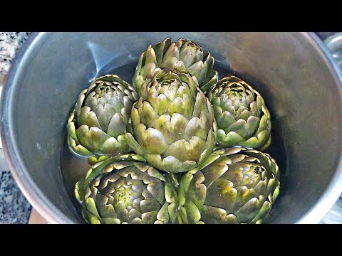 طريقة سلق الارضي شوكي | القوق أو الخرشوف | how to cook artichokes