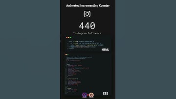 Animated increment counter using HTML and CSS | Frontend Development