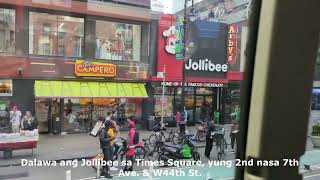 Me Jollibee na pala sa Times Square New York Filipino-Canadian Bus Tours to New York & New Jersey