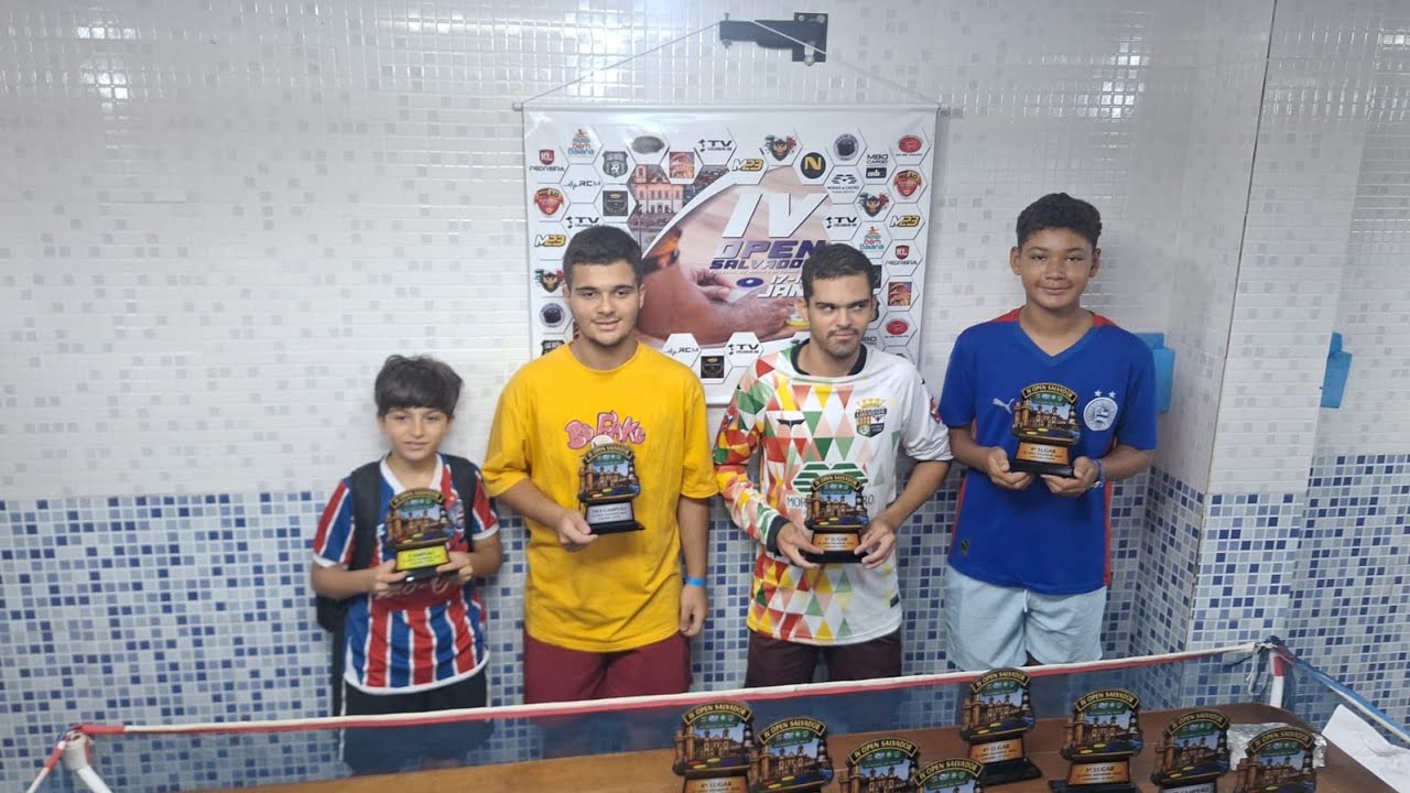 Entrega das premiações do IV OPEN Salvador 2026.