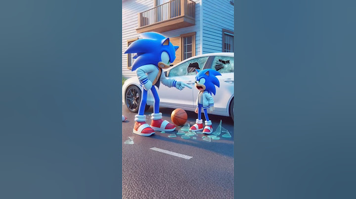 Sonic's team gets scolded for breaking the car window #sonic #funny #shorts