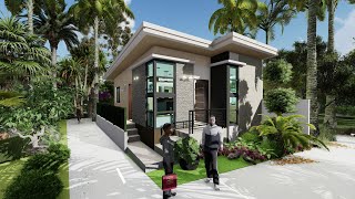 6X8 / 48 sqm  2BEDROOM HOUSE DESIGN