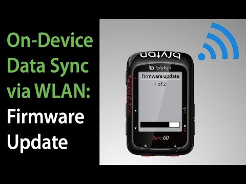 HOW TO: Bryton Firmware Update using On-Device Data Sync via WLAN