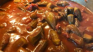 How to cook  Bamia Okra w/ Beef