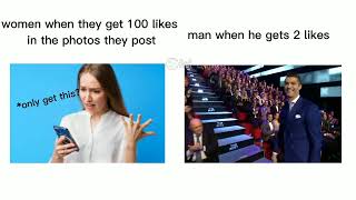 Women Vs Men When They Get Likes From Their Posts