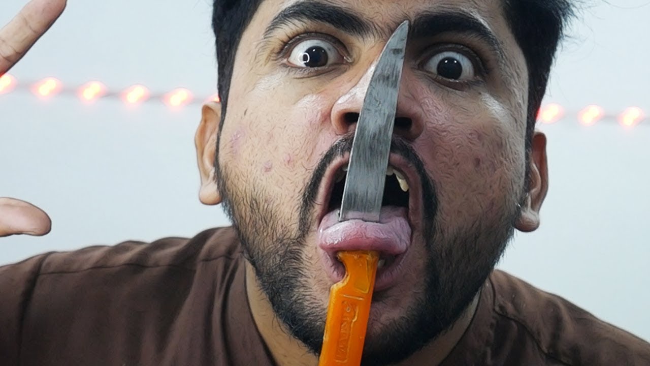 Tongue Cutting With Knife Magic Trick Revealed revealingworld5m