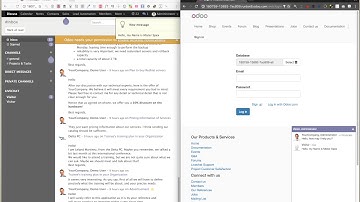 Odoo v10 create lead from live chat