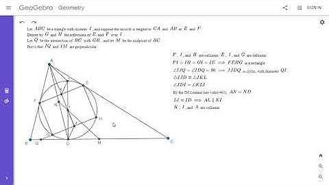 Olympiad Geometry Problem #80: Incircle, Reflections, Perpendicular