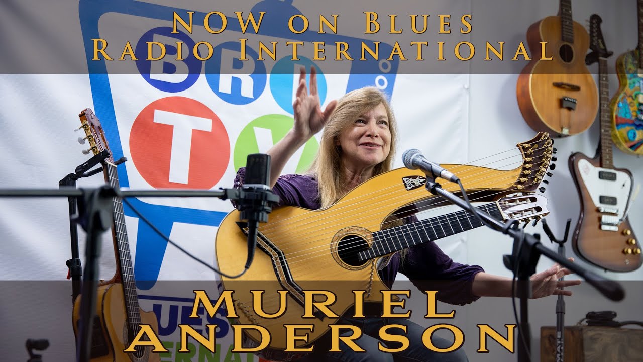 Harp Guitarist Muriel Anderson on Blues Radio International  2020 4K