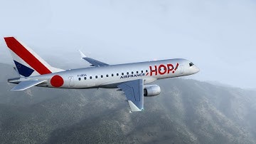 P3D V4.4, Feelthere Embraer E175, Climb out of Bilbao