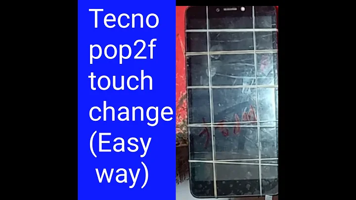 How to tecno pop2f touch change easy