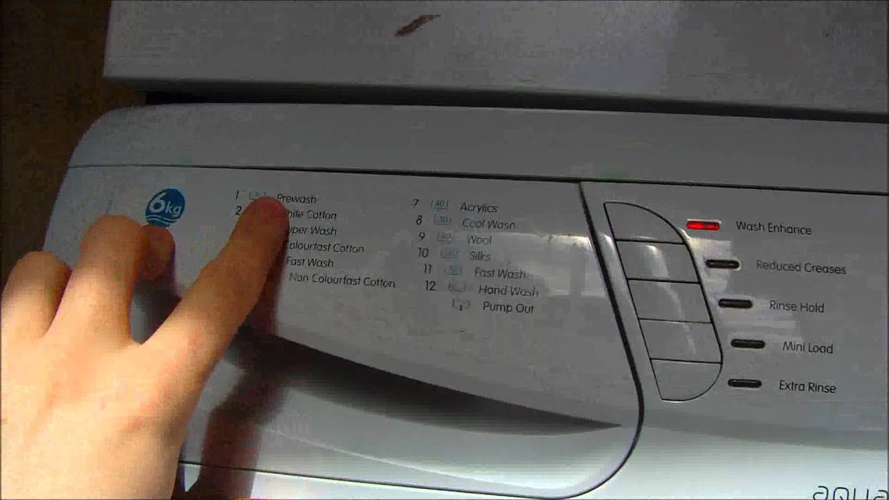 Hotpoint Wf541 Aquarius washing machine review YouTube
