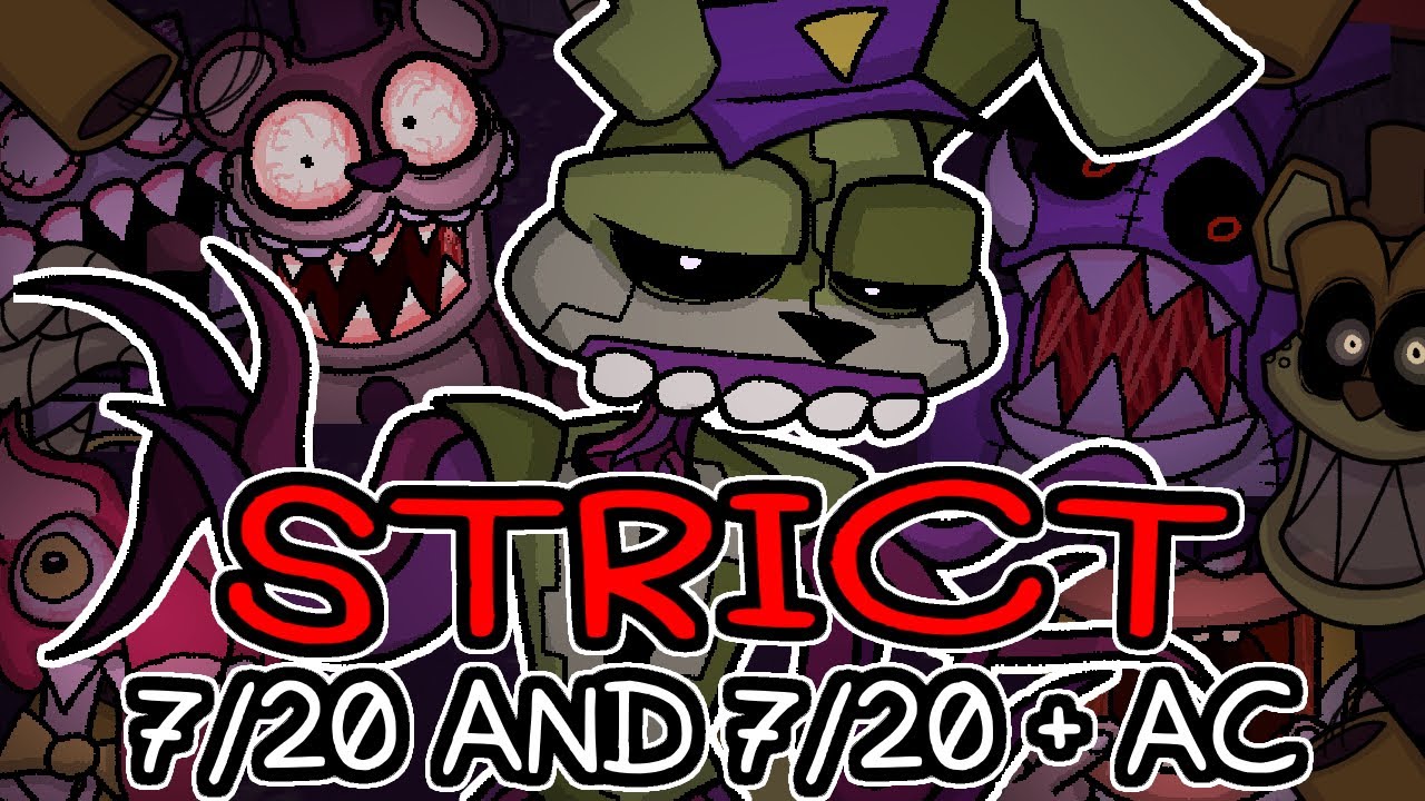Strict 7/20 & Strict 7/20 All Challenges VERIFIED || Five Nights at Friedrich's FULL GAME :D