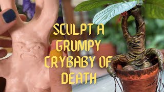 Sculpting a Mandrake Root with Lights ⚡️ Clay Replica Tutorial