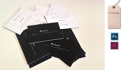 Making A BUSINESS CARD - STEP BY STEP Process