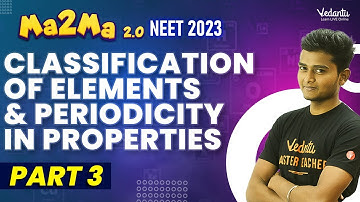 Classification of elements & #periodicity in Properties for #neet2023 #tamilneet