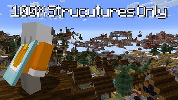 Beating Minecraft In A 100x Structure Only World
