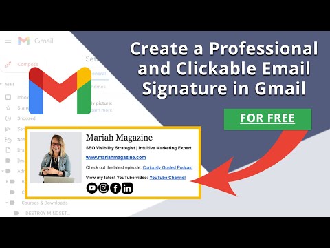 How to Create a Professional Email Signature for Free (in Gmail)