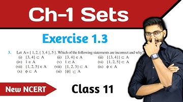 Q 3 Ex 1.3 Sets Class 11 || Question 2 Exercise 1.3 Chapter 1 Sets || New NCERT Class 11 Maths