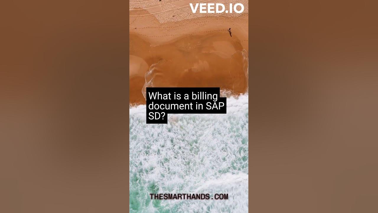  18 what is a billing document in sap sd youtube