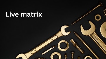 Live matrix | Warrant tools tutorial video