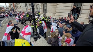Mounted police clash with revellers in London as thousands join St George’s Day gathering by Urban Pictures UK 54,779 views 1 month ago 4 minutes, 25 seconds