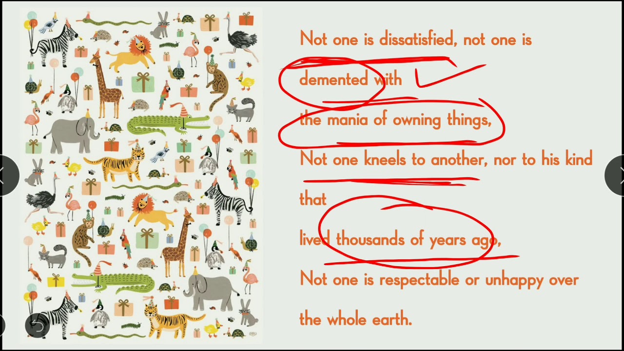 10th English [NCERT] Poem 07- Animals - Lecture 16 - YouTube