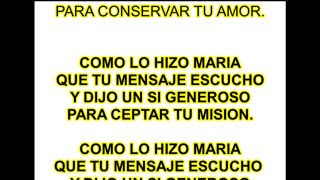 NO SOLO EL VINO Y EL PAN (COMO LO HIZO MARIA). - YouTube
