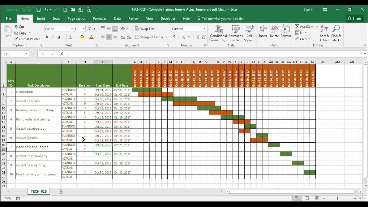 Excel Chart Time Duration