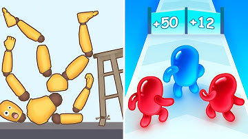 Kick & Break vs Join Blob Clash 3D 💥🦵🧍‍♂️ MAX LEVEL Gameplay Walkthrough (Android iOS) QR7DNX