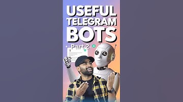 Surprising Telegram Bots You Need to Try Now  | telegram bots part 2#shorts