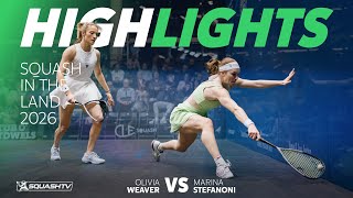 Weaver V Stefanoni Squash In The Land 2026 Quarter Final Highlights