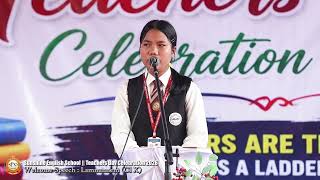 WELCOME ADDRESS SPEECH DELIVERED BY LAMNUNNEM CL-X OF SUNSHINE H/S, MOLNOM, DURING T-DAY CELEB 2026.