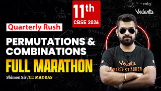 Permutations & Combinations | Full marathon | Class 11 Maths🔥 Shimon Sir