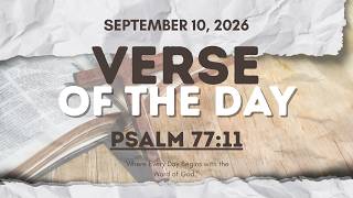 Verse of the Day | Psalm 77:11 [September 10, 2026]