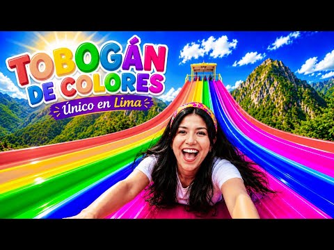 Nuevo TOBOGAN DE COLORES EN LIMA 🌈 | TRAVELERAS