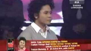 Video thumbnail of "Konsert 1 Akademi Fantasia 7 Minggu pertama hafiz ~ 14/03/2009"