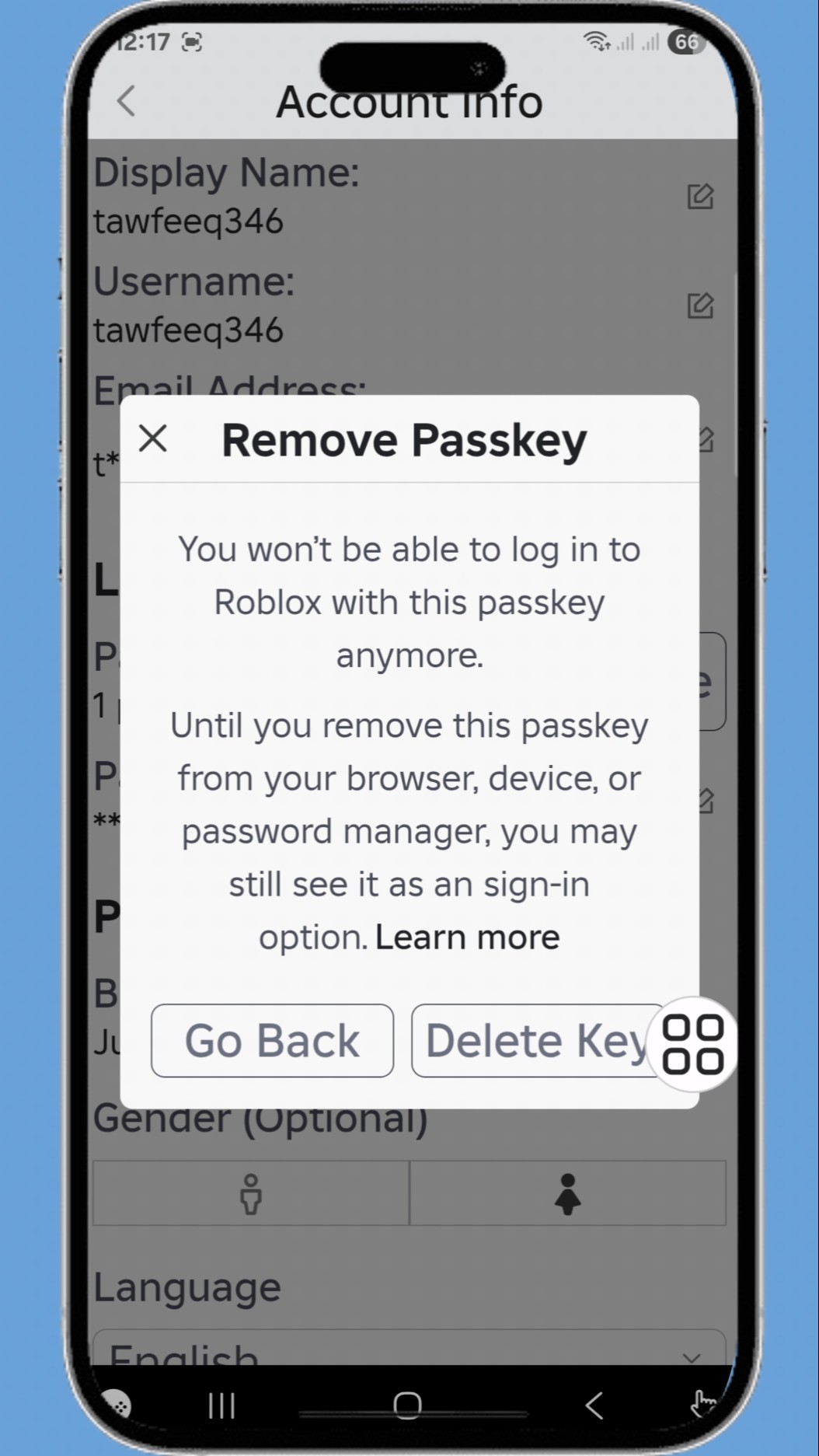 How To Remove Passkey On Roblox Shorts Shortvideo Viralreels Reels Oardefault 