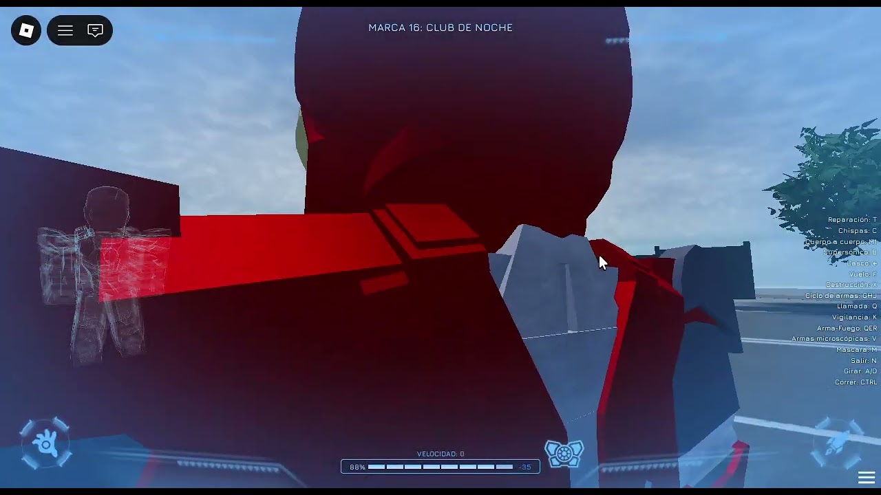 jugando un juego de iron man