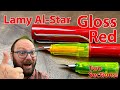 Lamy alstar gloss red limited edition two nibs two sections one notebook