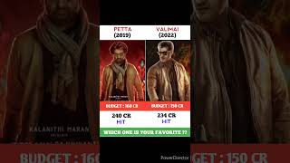 Petta Vs Valimai Movie Comparison || Box office Collection shorts petta valimai leo adipurush